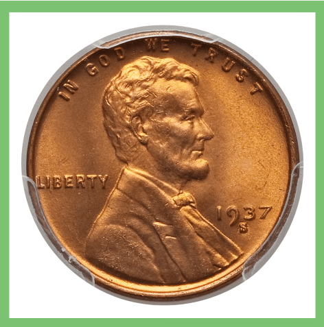 S Mark on 1937 pennies