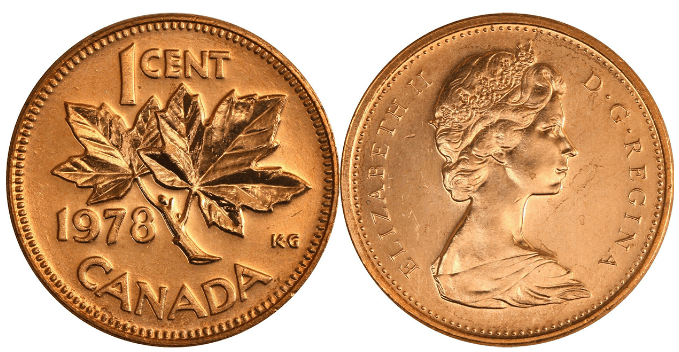 1978 Canadian Penny