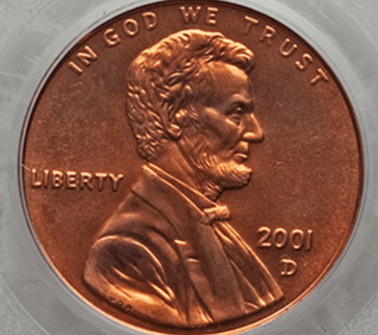 2001 D Penny Value