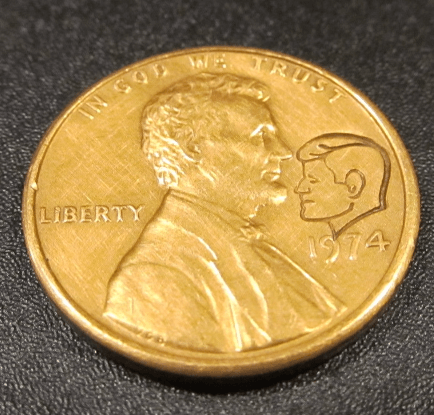 1974 lincoln kennedy penny