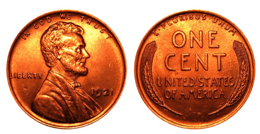 1921 penny value