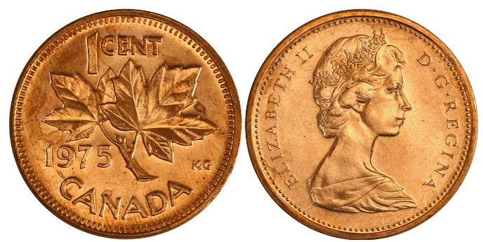 1975 Canadian Penny