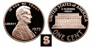 1979 S Lincoln Memorial Cent - Type 2