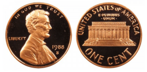 1988 S Lincoln Memorial Cent