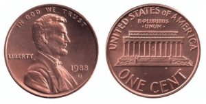 1988 d penny value