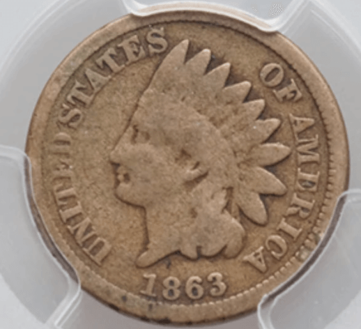 1863 Indian Head Penny Worth