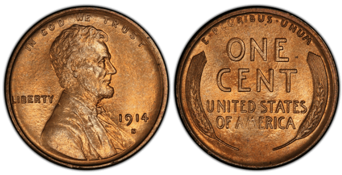 1914 s penny value