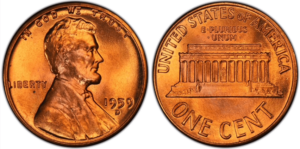 1959 d penny value