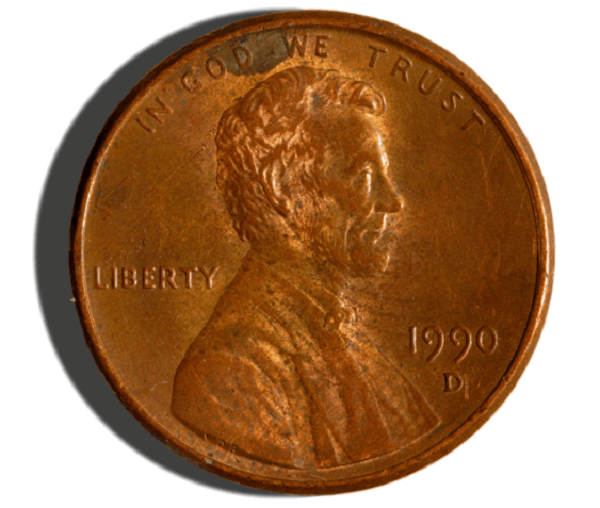 1990 Penny error Value