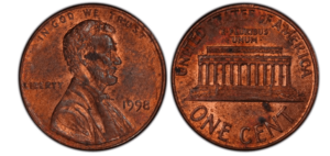 1998 Penny Value and Error List