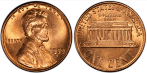 what are the errors on a 1959-d penny