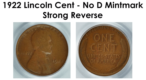 1922 Penny Value - No D Mintmark
