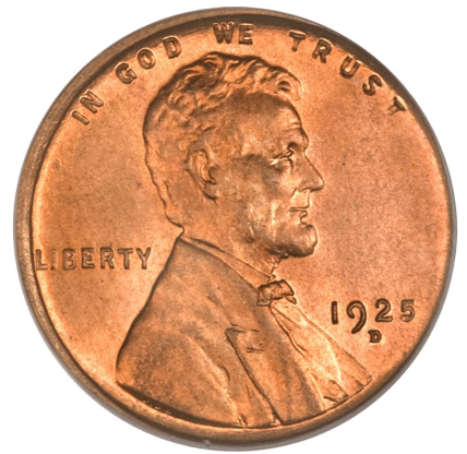 1925 D penny value