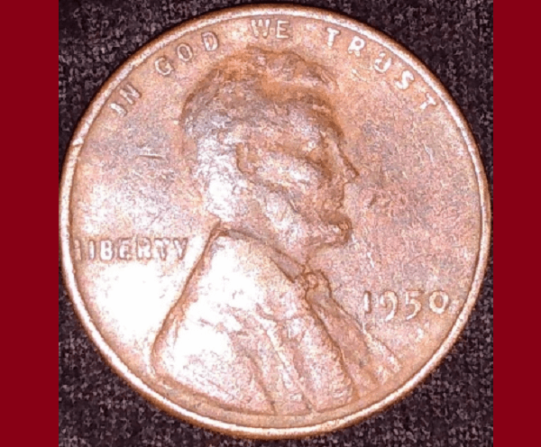1950 Penny Errors List