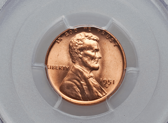 1951 D penny value