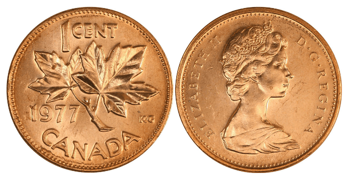 1977 Canadian Penny