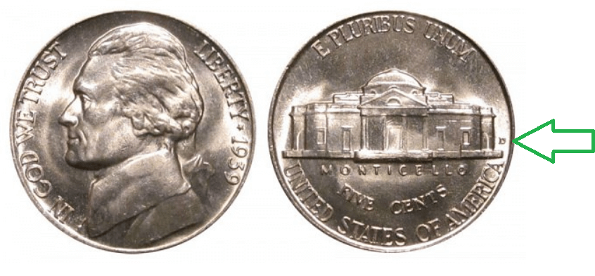 1939 d jefferson nickel value