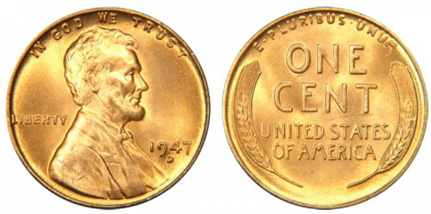 1947 d wheat penny