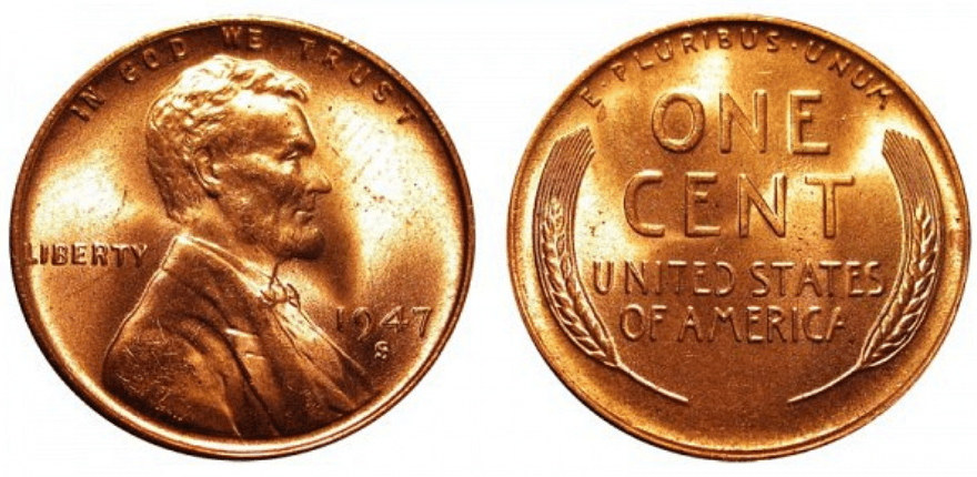 1947 s wheat penny