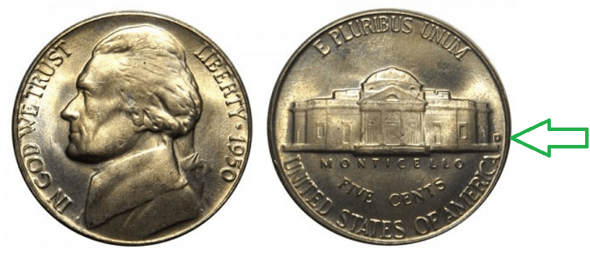 1950 d nickel value