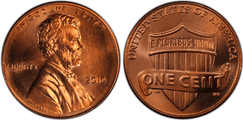 2010 Penny Value with no mint mark