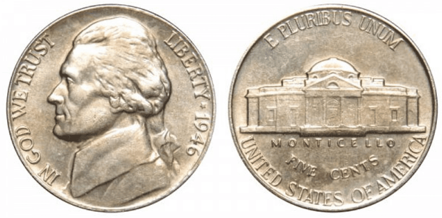 1946 no mint nickel value