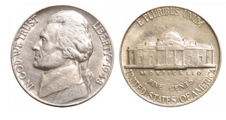 1948 no mint nickel value
