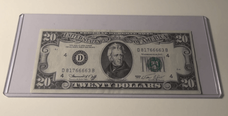 1974 20 dollar bill value