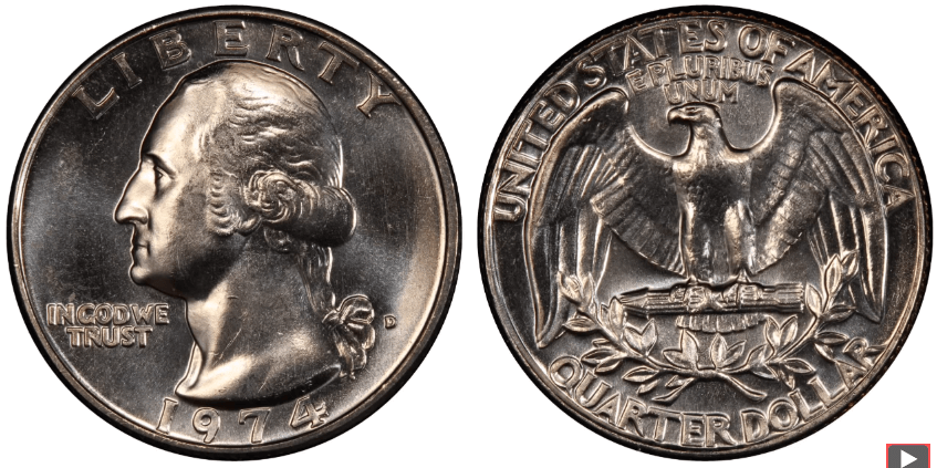 1974 D Washington Quarter Value
