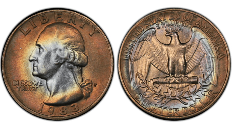 1983 P Quarter no mint mark value