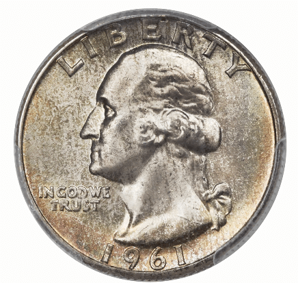 1961 Quarter with No Mint Mark