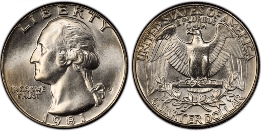 1981 D Quarter Value