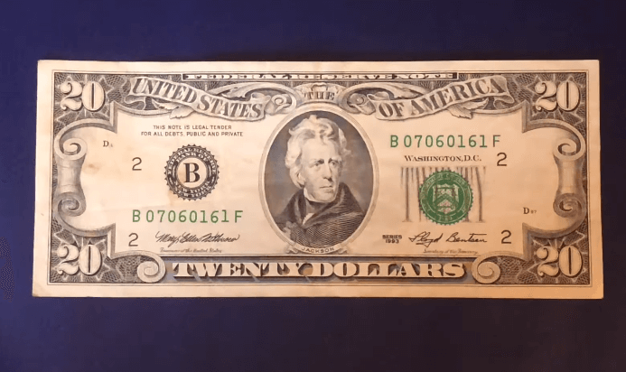 1993 20 Dollar Bill Value