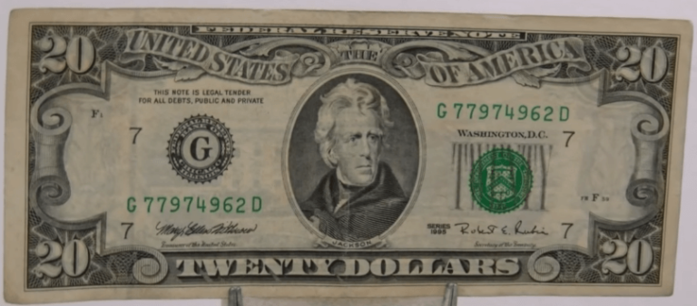 1995 20 dollar bill worth