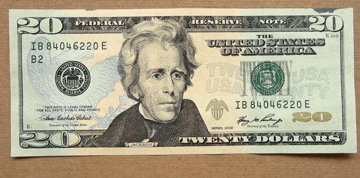 2006 20 Dolar Bill