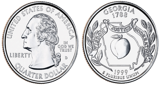 1999 Georgia quarter value