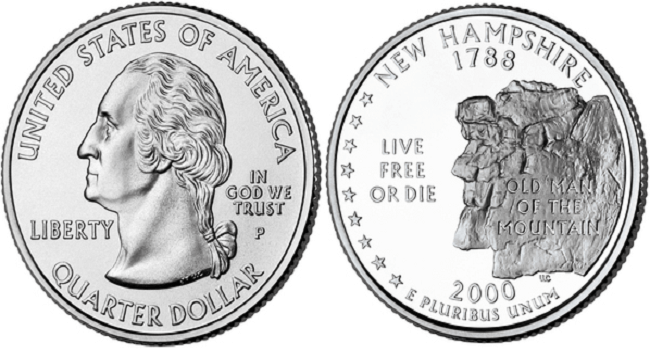2000 New Hampshire quarter value