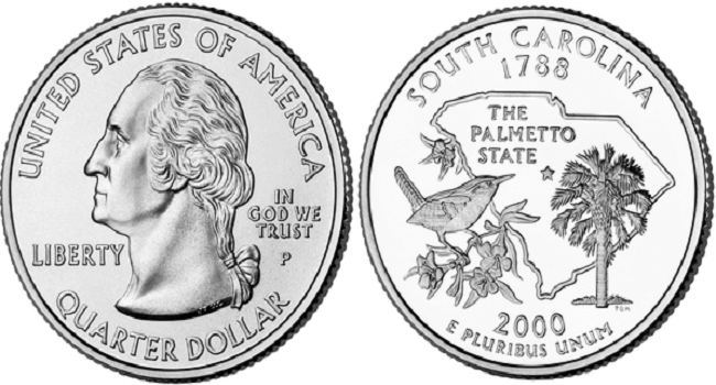 2000 South Carolina quarter value