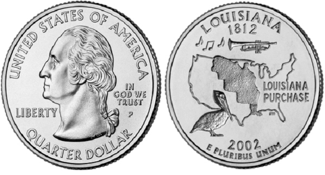 2002 louisiana quarter value