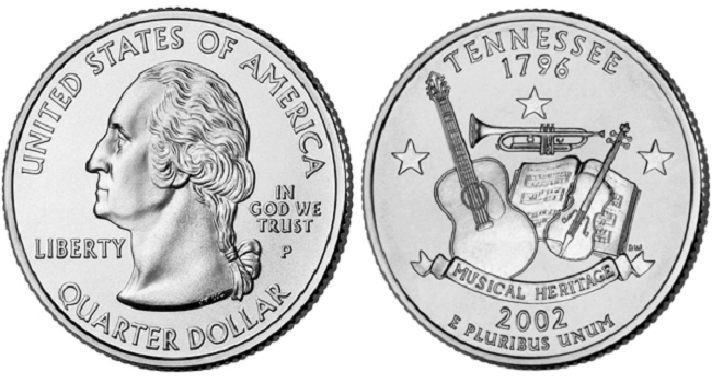 2002 tennessee quarter value