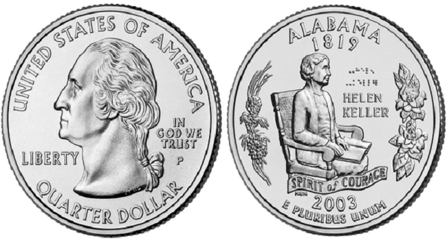2003 alabama quarter value