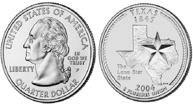2004 Texas quarter value