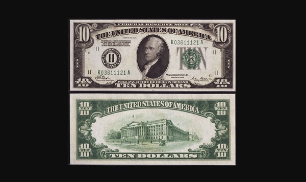 1928 10 dollar bill value