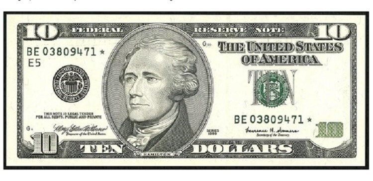 1950 10 Dollar Bill Value