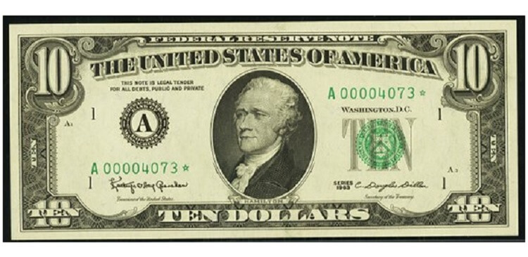 1950 10 Dollar Bill Value