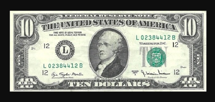 1977 10 Dollar Bill Value