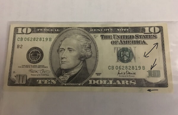 2001 10 Dollar Bill Value