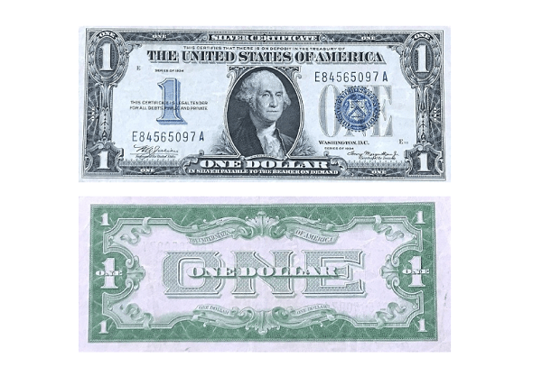 1934 1 dollar bill value