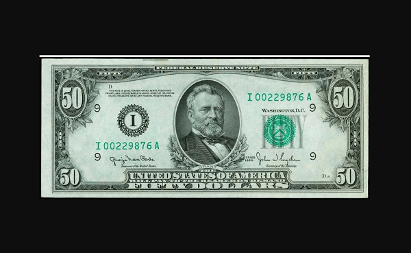 1950 50 dollar bill value
