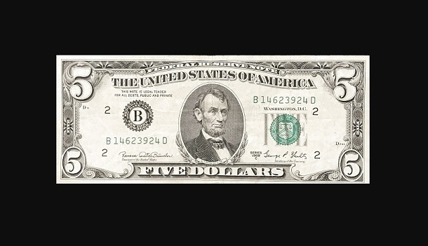 1969 5 Dollar Bill Value